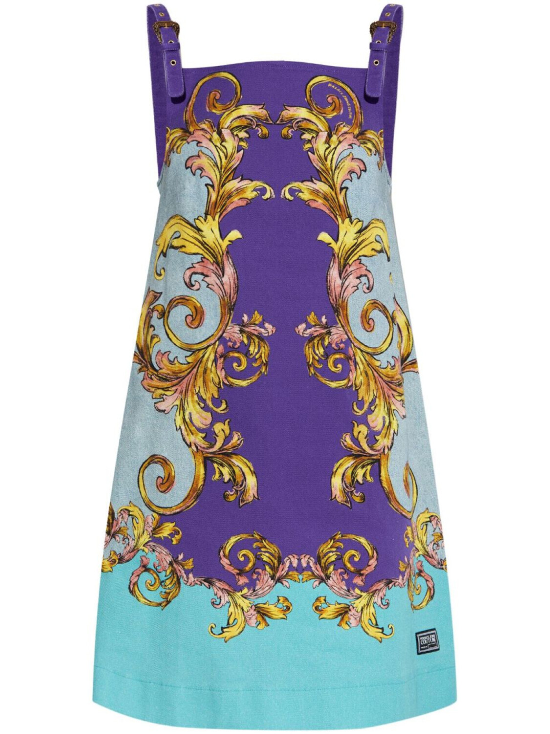 

Платье Versace Jeans Couture Outline Barocco, фиолетовый