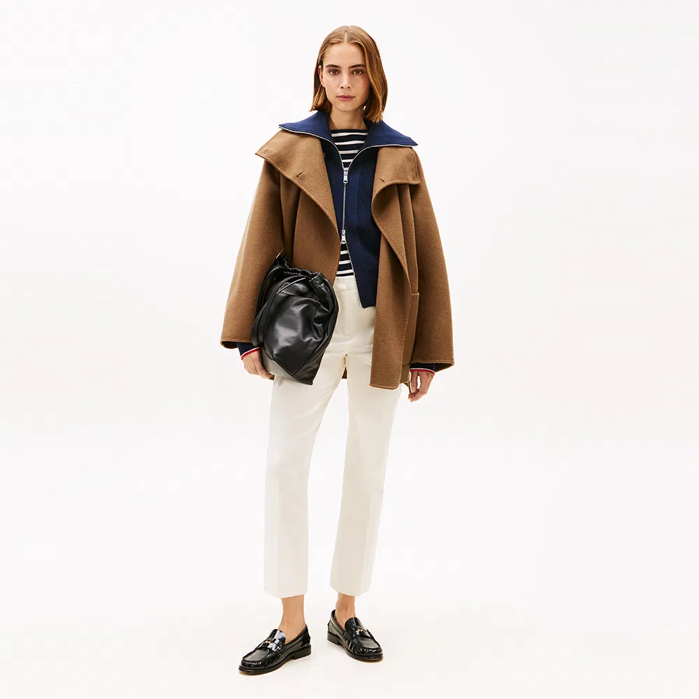 Женские брюки-клёш Kick Flare Gabardine цвета айвори от Tommy Hilfiger Women