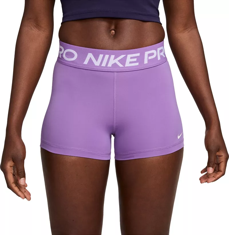 

Женские шорты Nike Pro 3 дюйма, цвет Black Raspberry
