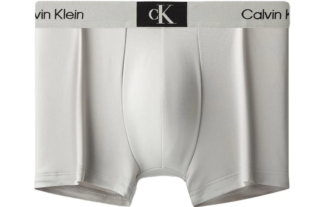 Боксеры Calvin Klein 3 шт. набор черный оранжевый светло-серый — фото 4