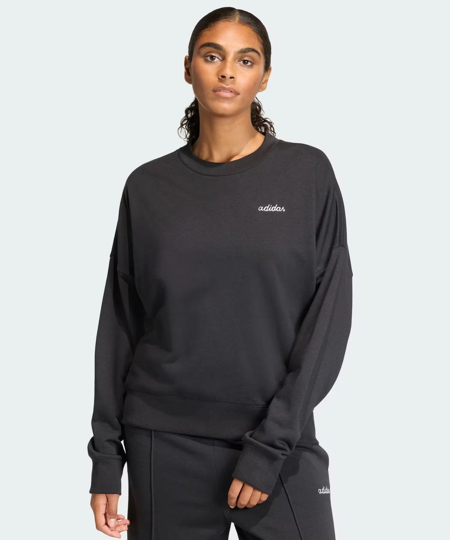 Толстовка adidas W SE COLORPOP с круглым вырезом, модель M5300 — фото 2