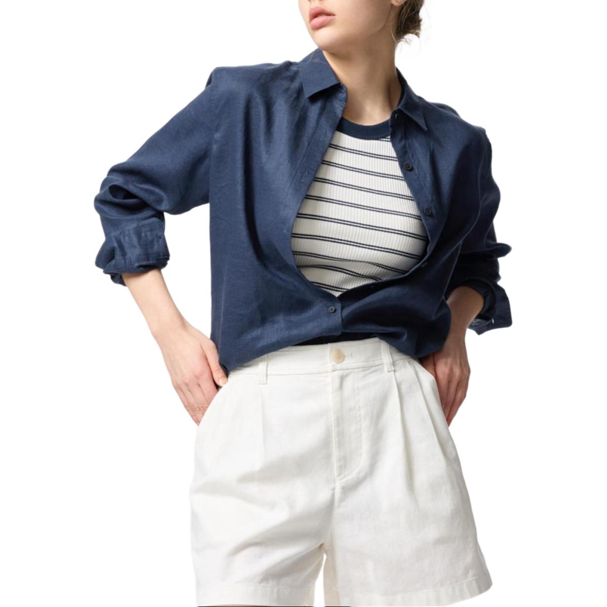 UNIQLO Рубашка Women's Navy Blue — фото 3