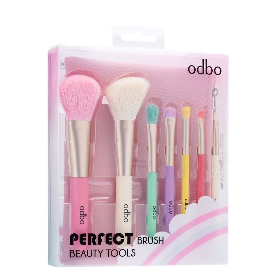 

ODBO Набор косметических инструментов Perfect Brush 7 шт. Пастель, Pastel