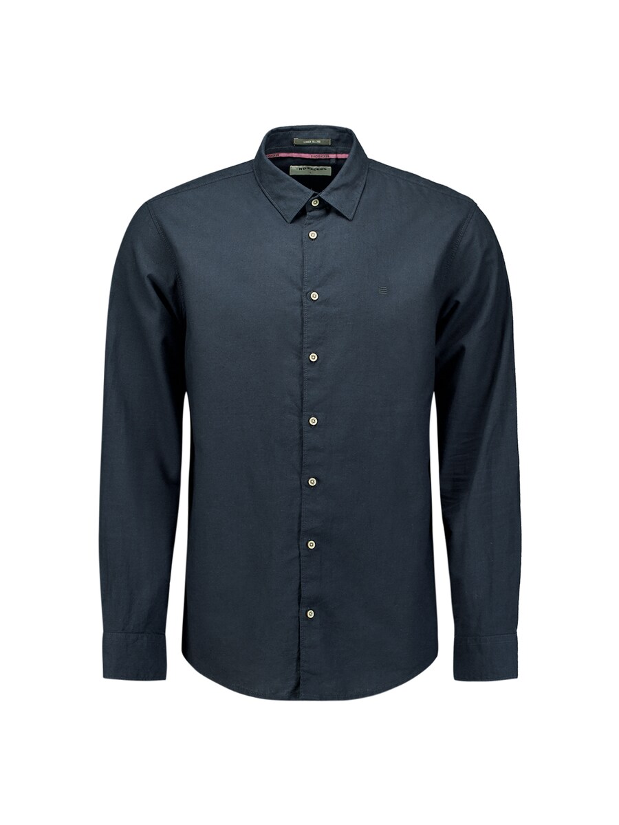 

Рубашка на пуговицах классического кроя No Excess, темно-синий