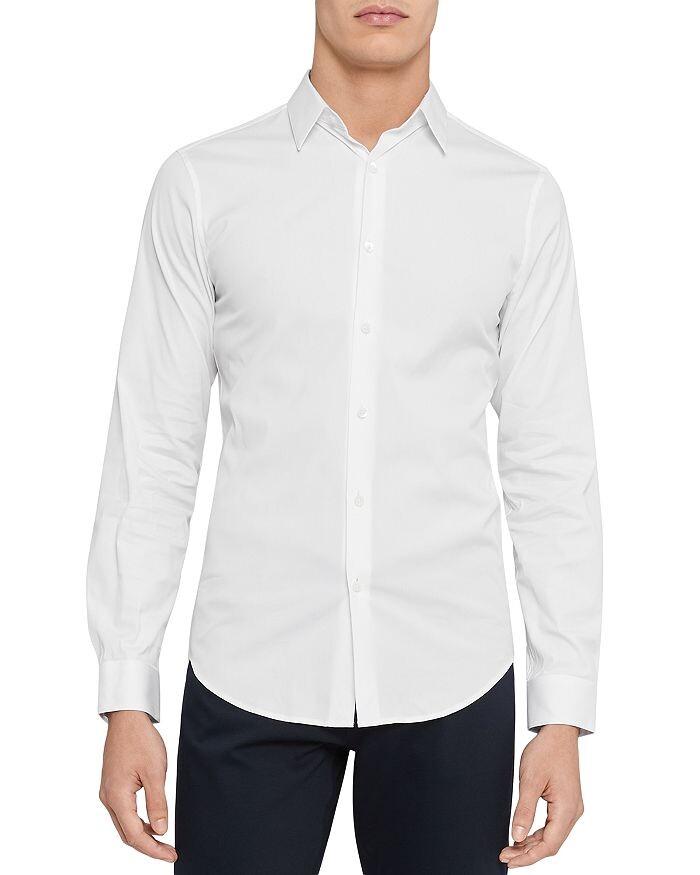 

Рубашка на пуговицах Sylvain Good Cotton Slim Fit Theory