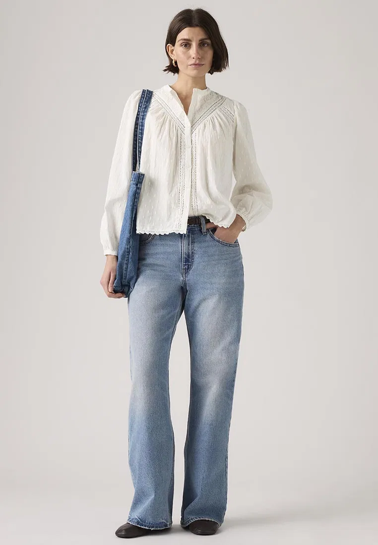 Джинсы женские свободные клеш, Levi's, мультиколор