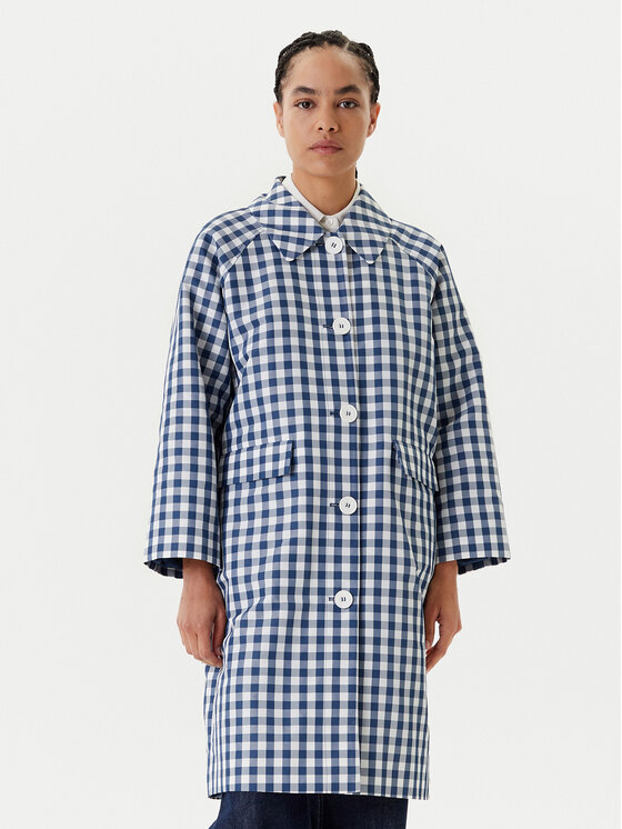 

Пальто свободного кроя переходное 2OPFDN07P United Colors Of Benetton, синий