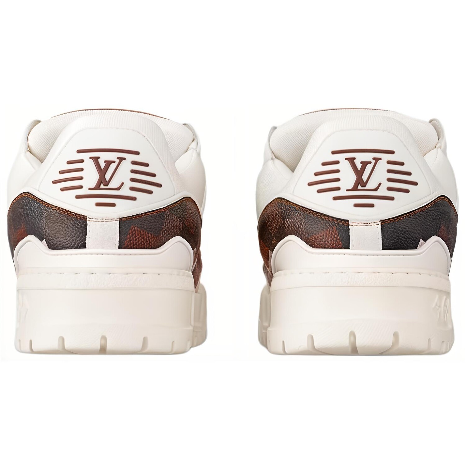 Кроссовки мужские Louis Vuitton Trainer Maxi Lifestyle, коричневый — фото 4