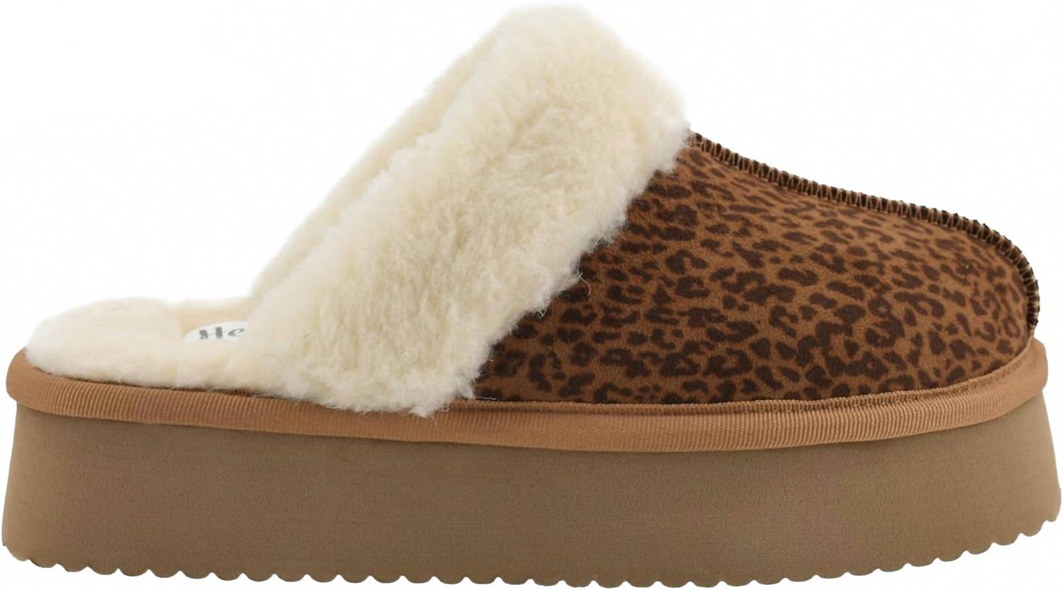 Женские тапочки Cuddle Up с мини-леопардовым принтом Corkys Footwear