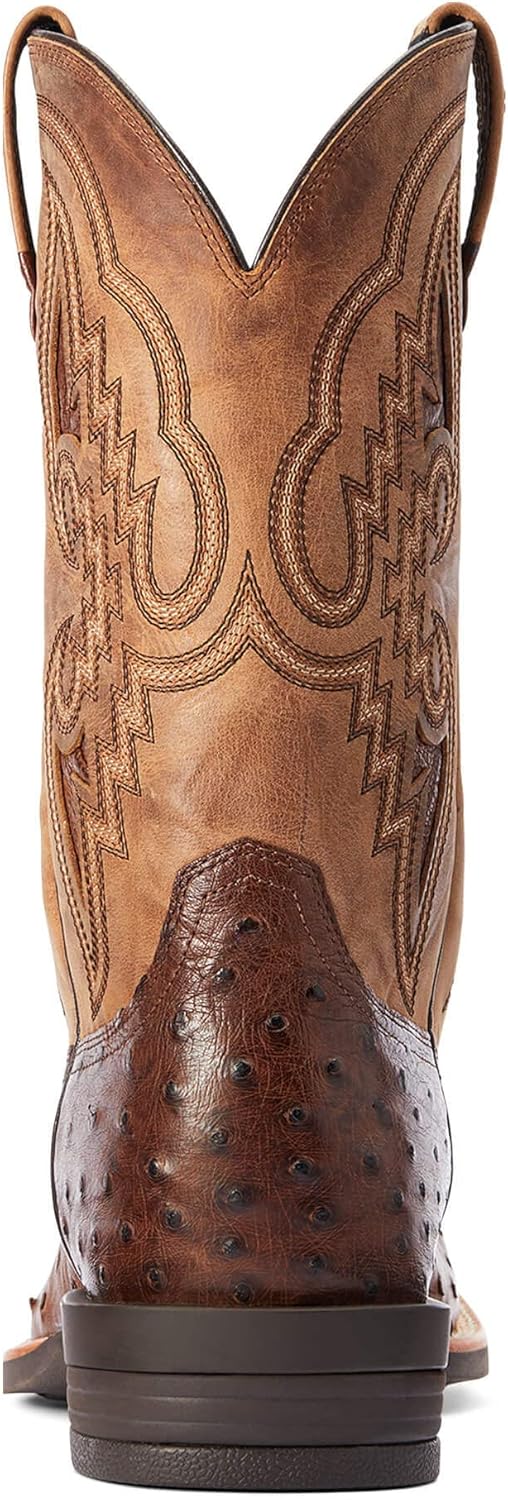 Мужские вестерн-бутсы ARIAT Frontier Chimayo, Dark Tabac Full Quill Ostrich/Tannin — фото 2
