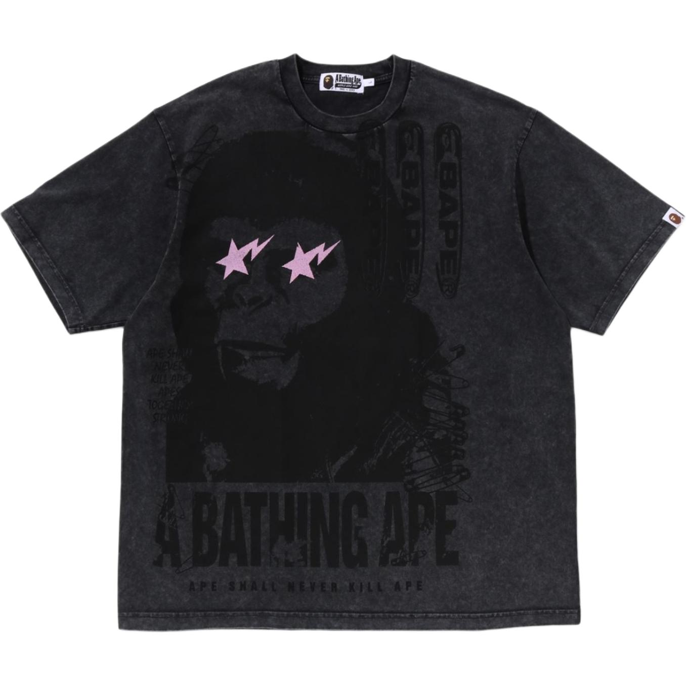 

A BATHING APE Футболка Bape Garment Dye Multi Logo Relaxed Fit