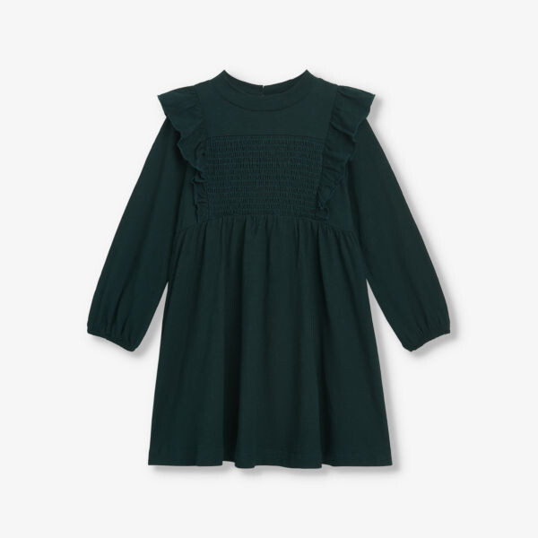 

Хлопковое платье мини una со сборками Whistles, зеленый