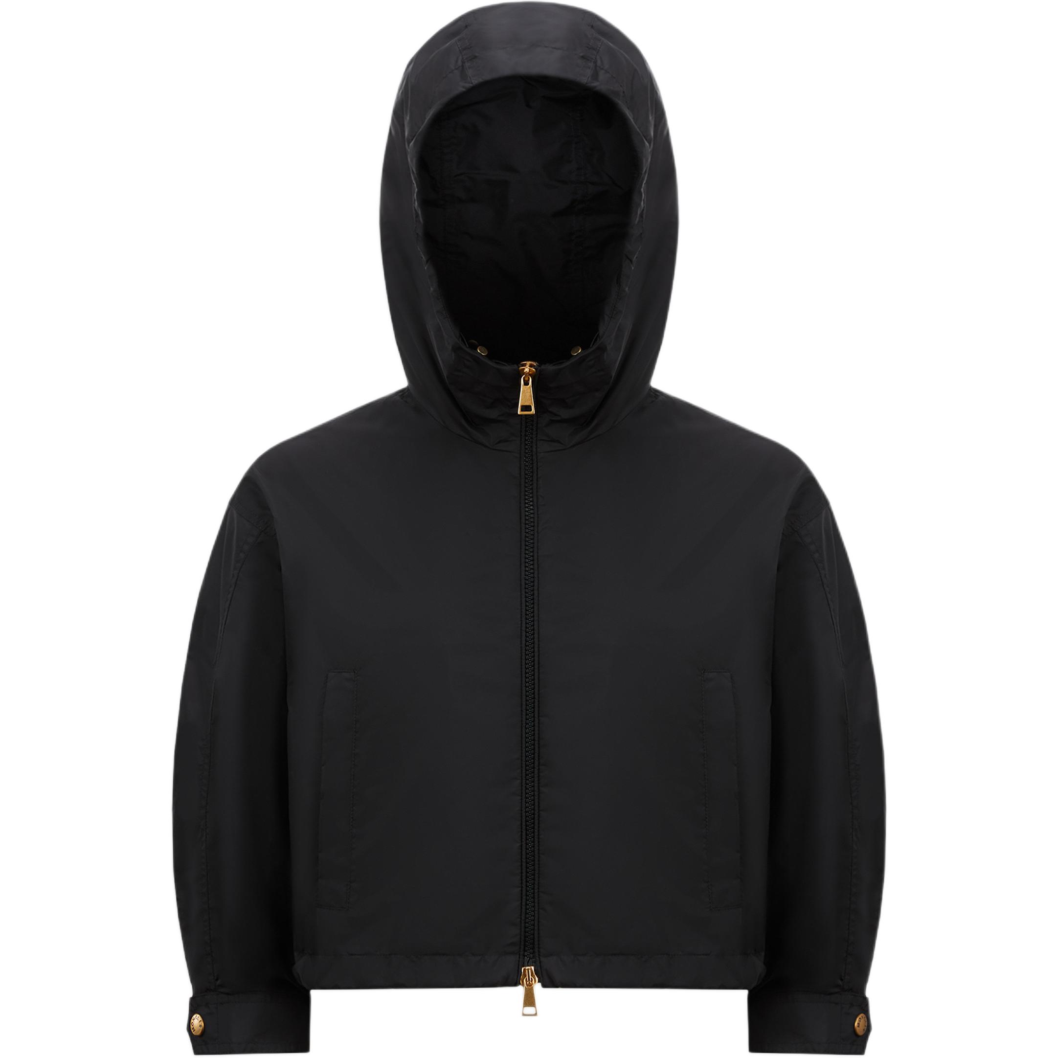

Moncler Визилле Застёгивающаяся на молнию Куртка с капюшоном от дождя, Black