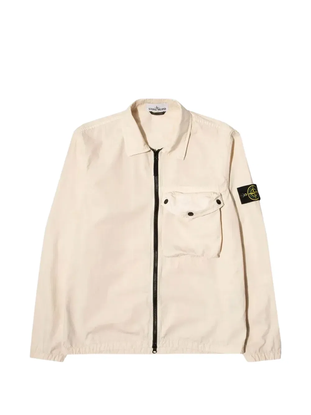 Рубашка с изображением компаса и значка Stone Island, нейтральный