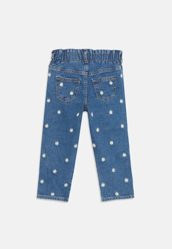 Джинсы babygap с вышитым бумажным пакетом, джинсы прямого кроя. Gap, Stone Blue Denim — фото 2