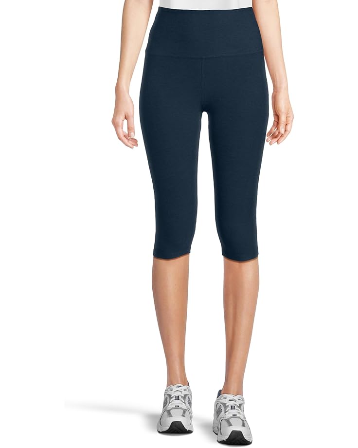 

Брюки Beyond Yoga Spacedye High Waisted Pedal Pusher Leggings, цвет Nocturnal Navy
