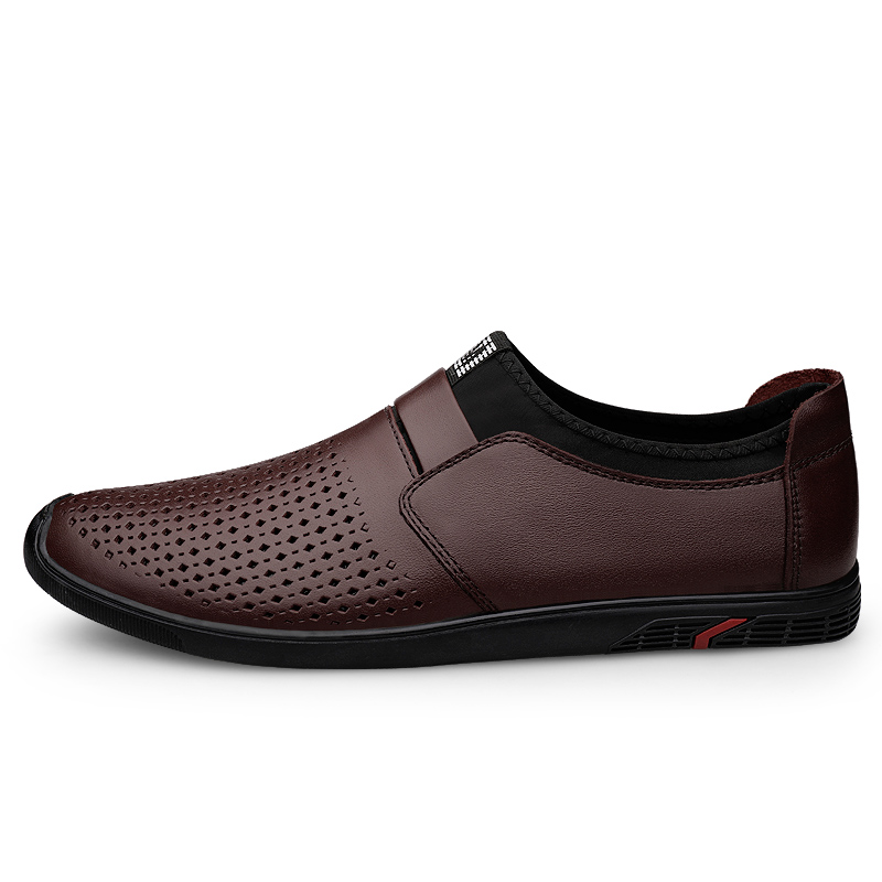 CALIFBULL Мужские повседневные туфли из коричневой кожи, цвет Brown Leather Upper[Leather Shoe Size: Size 40 in This Model = Athletic Shoes 41] — фото 2