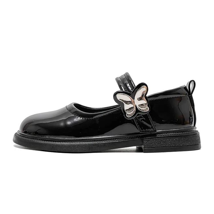 Детские кожаные туфли low top из искусственной кожи, устойчивые к скольжению и истиранию WARRIOR, бежевый — фото 2