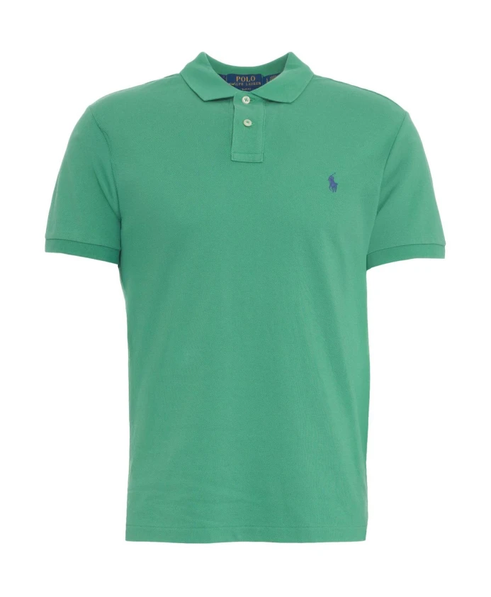 

Зеленая рубашка поло приталенного кроя Polo Ralph Lauren, зеленый