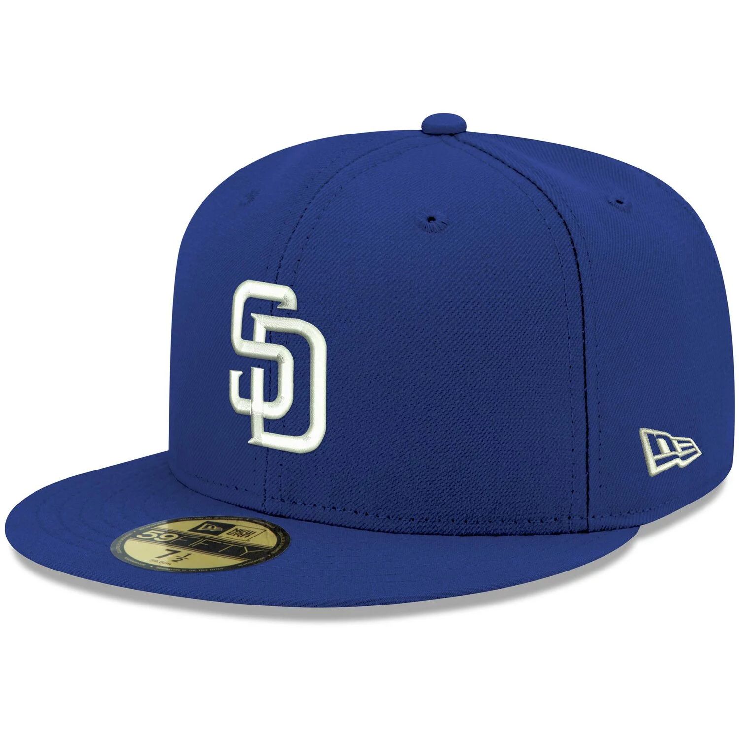 

Мужская приталенная шляпа New Era Royal San Diego Padres Logo белая 59FIFTY