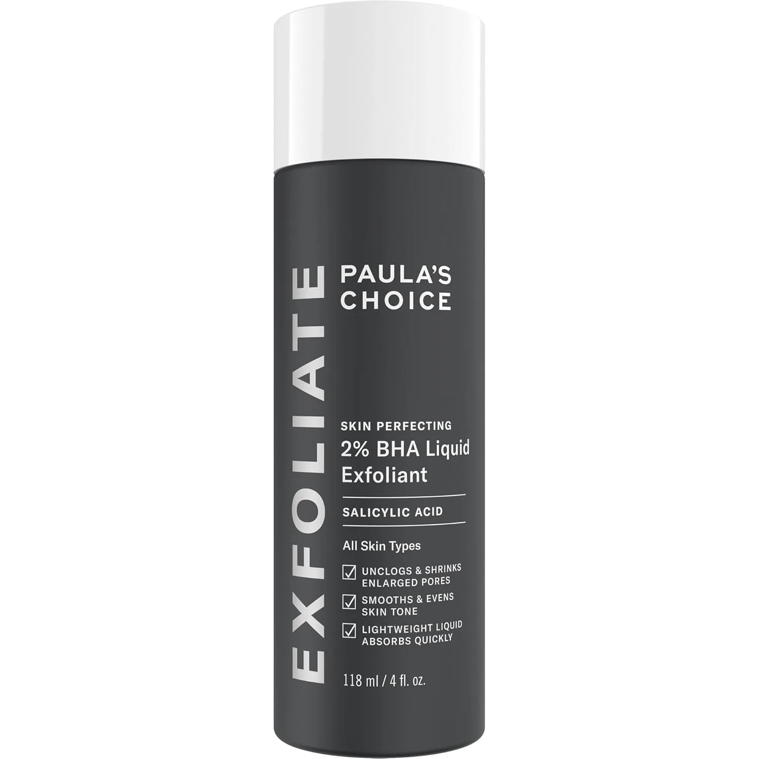 Paula's Choice SKIN PERFECTING 2% BHA жидкий эксфолиант с салициловой кислотой для пор, морщин и черных точек, без отдушки 118 мл