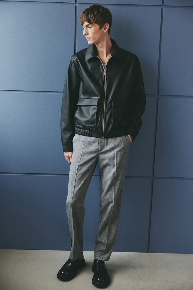 

Брюки от костюма обычного кроя H&M, серый