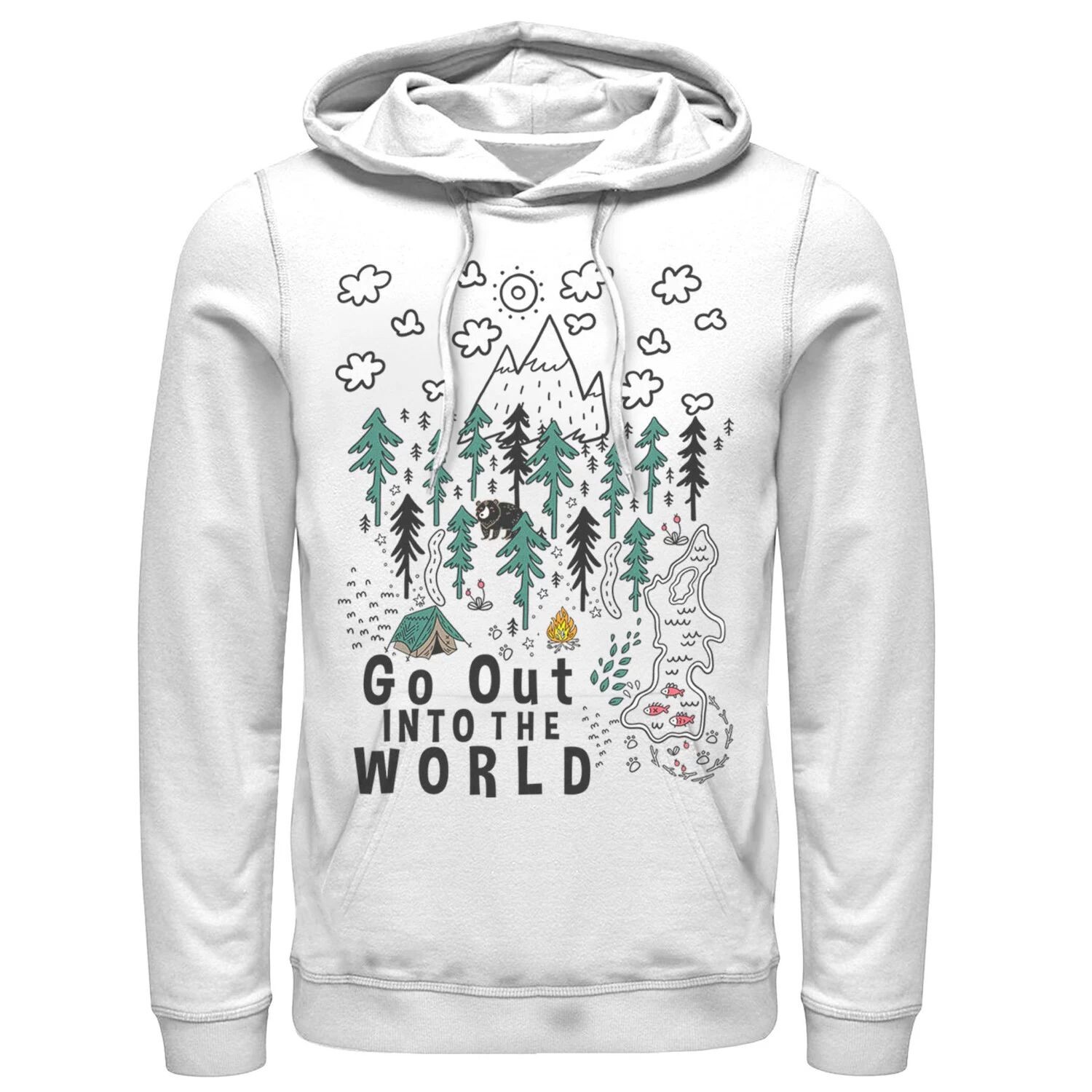 

Мужская толстовка для кемпинга Go Out Into The World Licensed Character