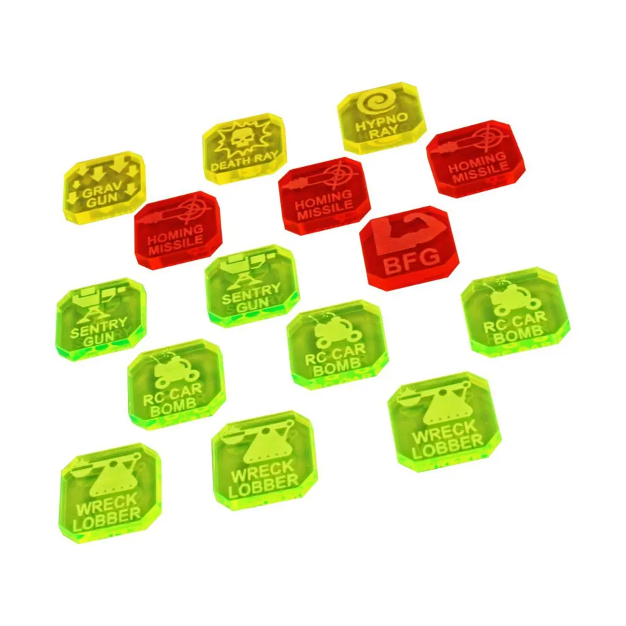 

Дополнительный набор жетонов оружия Gaslands — многоцветный, Token Sets - Gaslands (Litko Aerosystems)