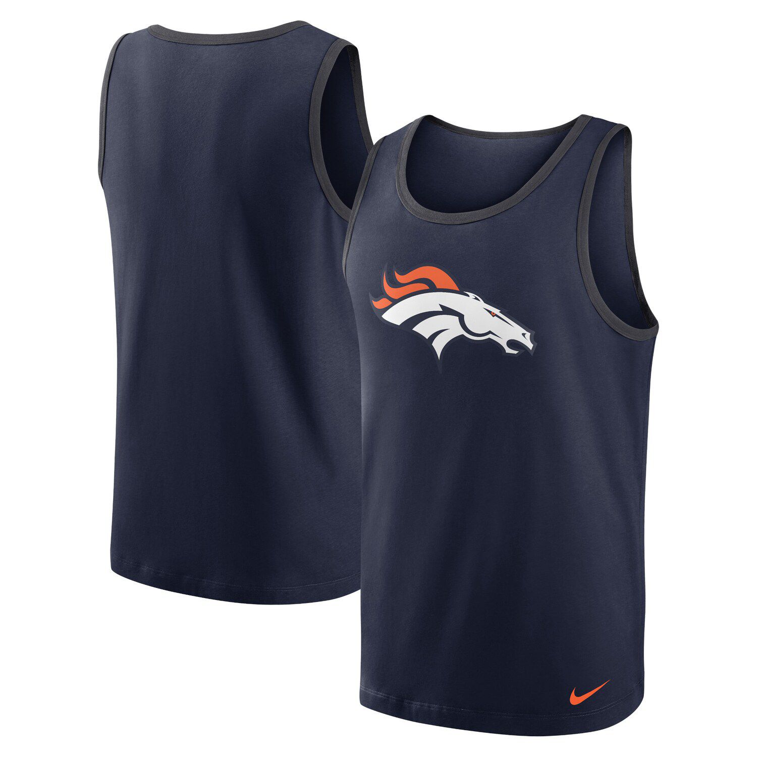 

Мужская темно-синяя майка Denver Broncos Tri-Blend Nike, Синий, Мужская темно-синяя майка Denver Broncos Tri-Blend Nike