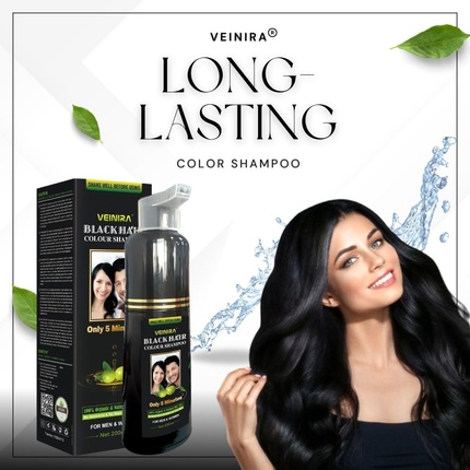 Травяной шампунь-краска для волос Effortless Instant Dye для мужчин Veinira — фото 2