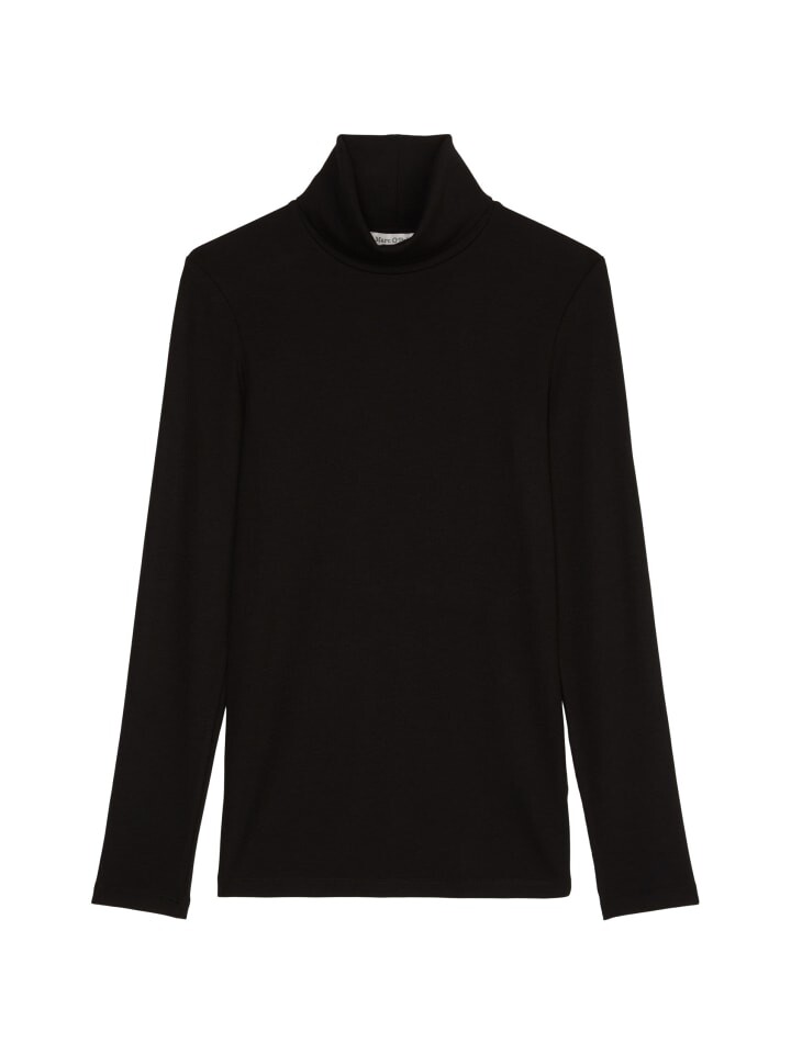 

Футболка Marc O'Polo Rollkragen Longsleeve regular, черный