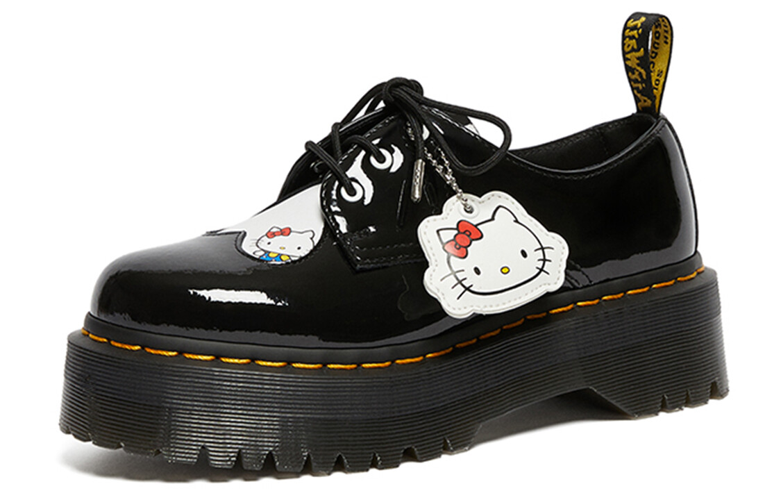 Туфли на платформе женские низкие черные Dr.Martens — фото 3
