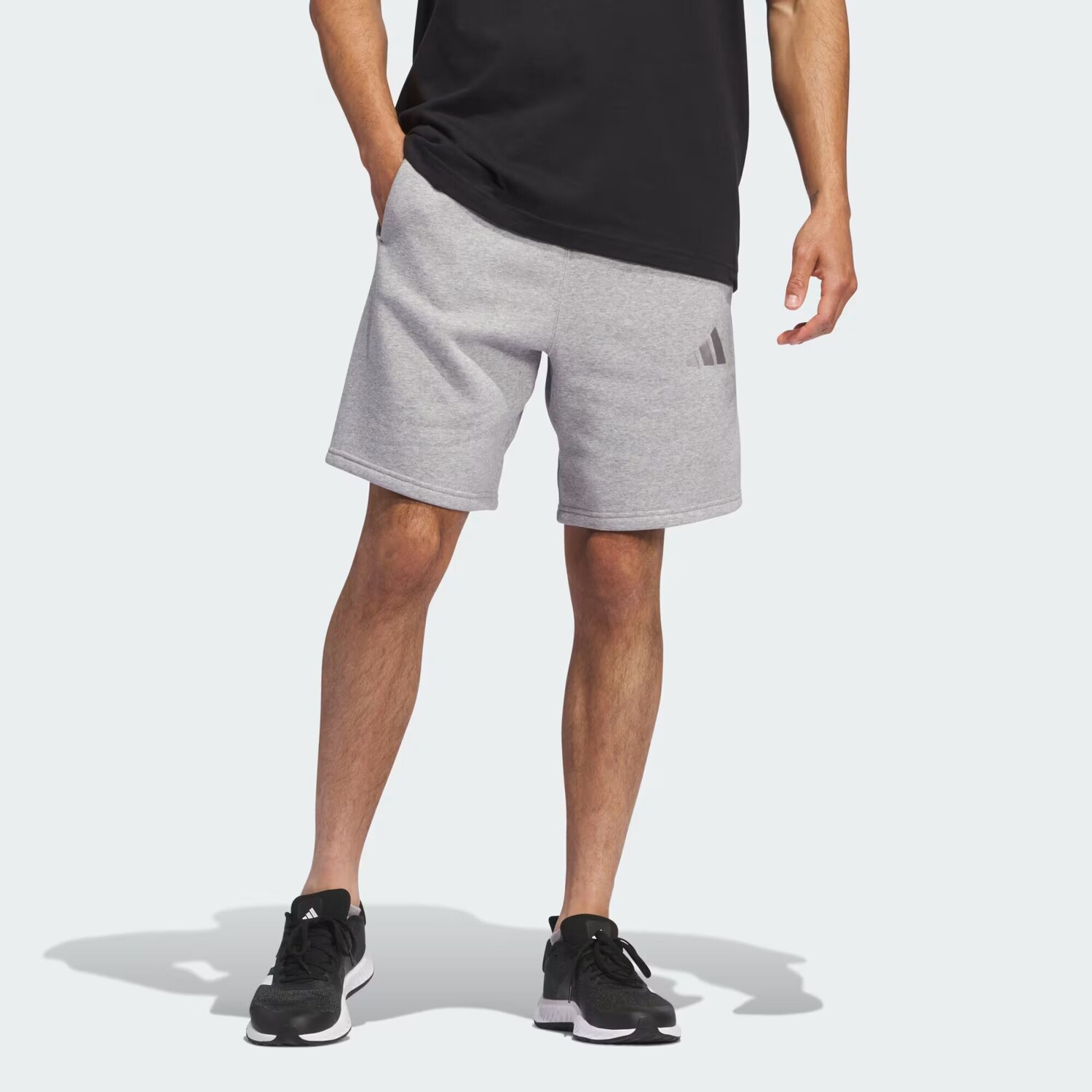 

ВСЕ SZN Флисовые шорты Adidas, цвет Medium Grey Heather