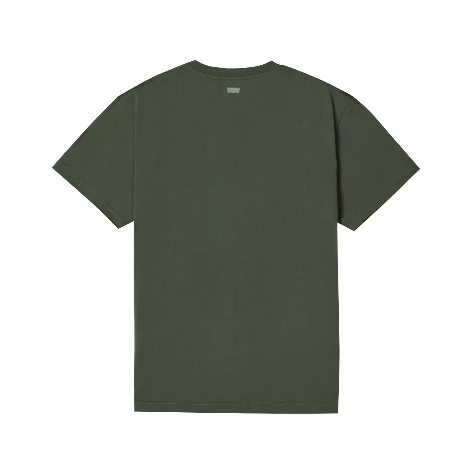 Футболка унисекс Army Green с круглым вырезом, прямой крой Levis — фото 3