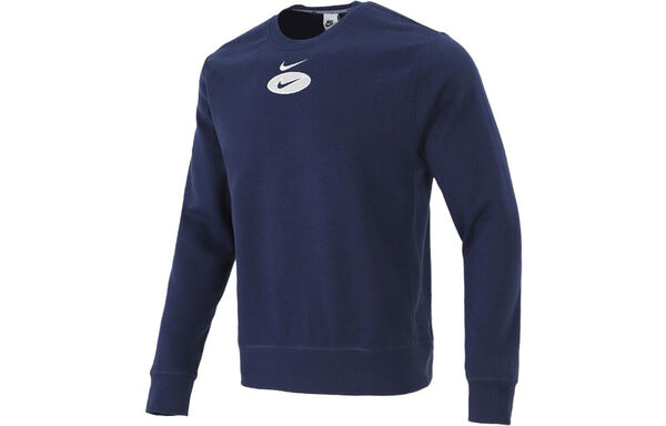 Толстовка Nike League As Sportswear Sl Bb Crew 'Navy White', белый — фото 2