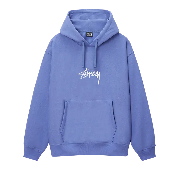 

Худи Stussy Stock Logo Appliqué 'Storm', синий