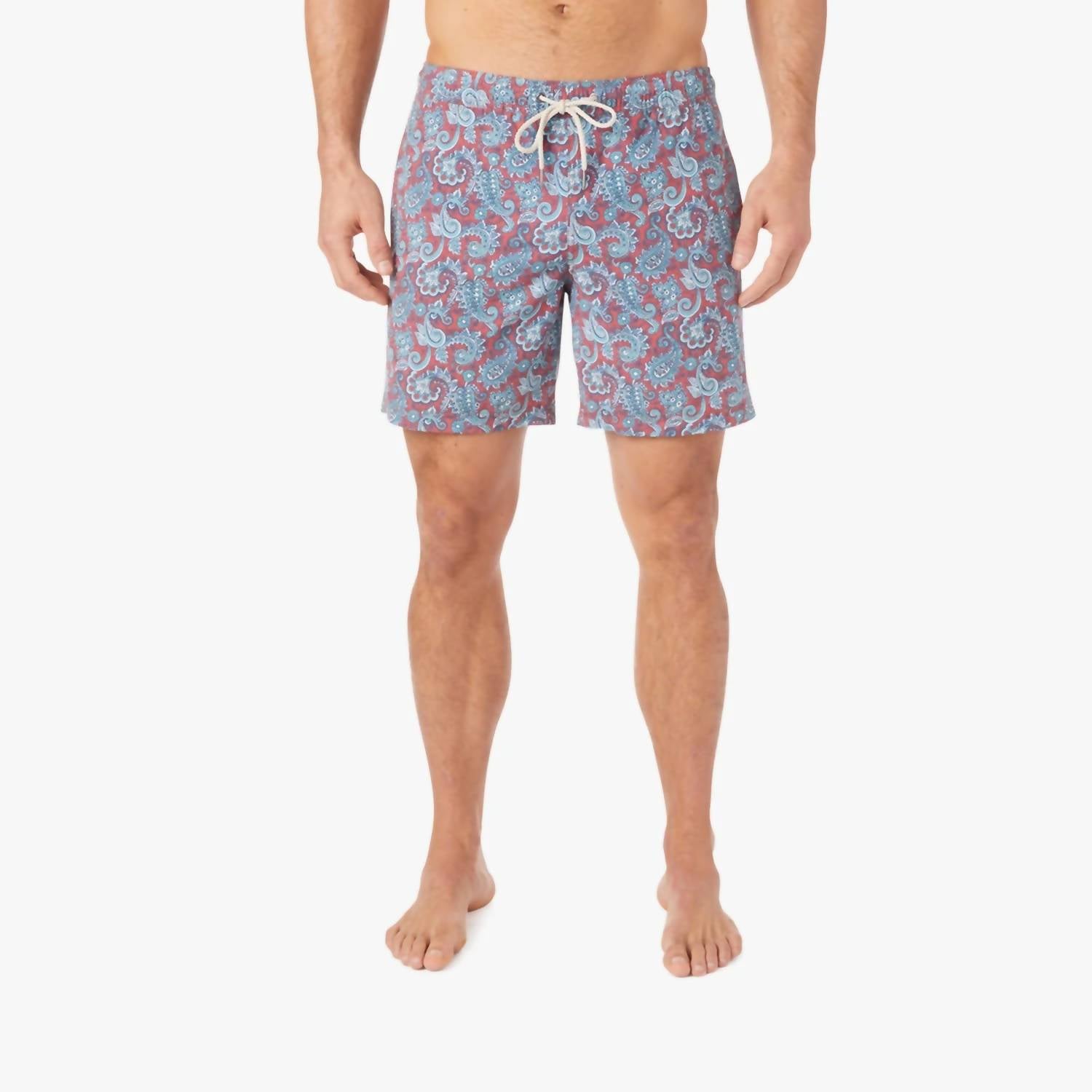 

Мужские шорты для плавания FAIR HARBOR, цвет red paisley