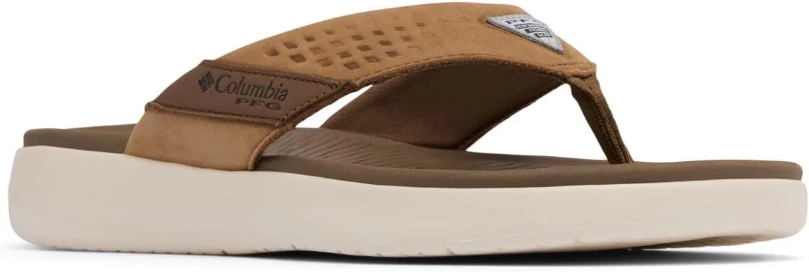 Мужские сандалии Columbia Boatside Flip Lea Sports, Dark Truffle Elk