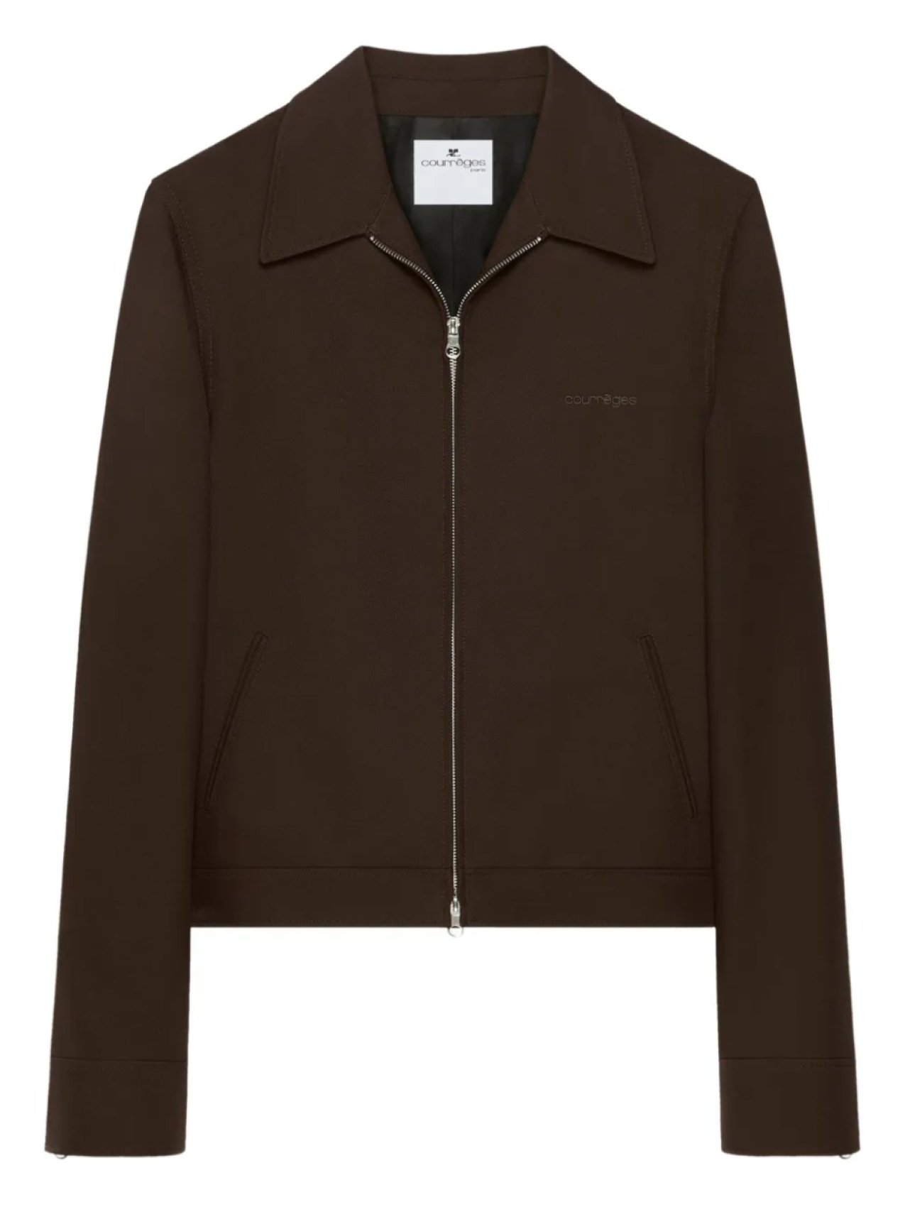 

Courrèges куртка на молнии, коричневый