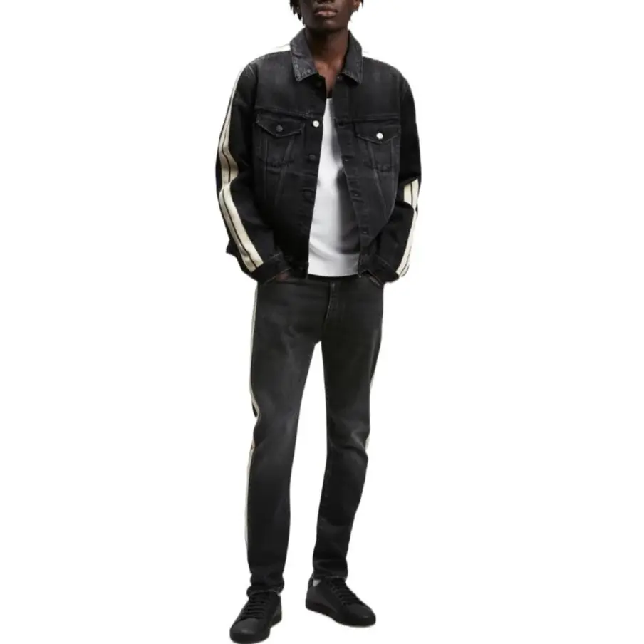 Брюки Slim Fit с боковыми полосами PALM ANGELS, черный — фото 3