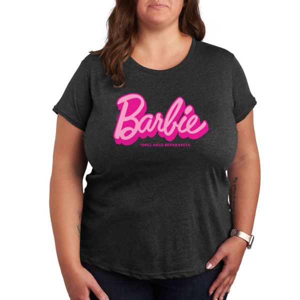 

Кукла Plus продается отдельно. Футболка с рисунком. Barbie, серый