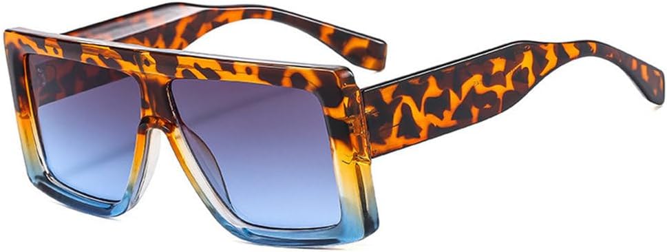 

Модные солнцезащитные очки большого размера 2027 года для женщин, винтажные очки в крупной оправе для мужчин, солнцезащитные очки с защитой от УФ-излучения UV400 MTZJH, Blue