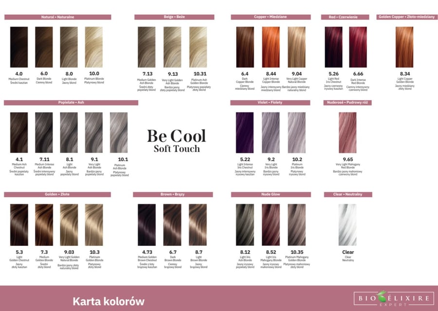 BIOELIXIRE Кислотная краска для волос Be Cool SOFT TOUCH - 5.3 Светло-золотистый каштан - 60 мл — фото 2