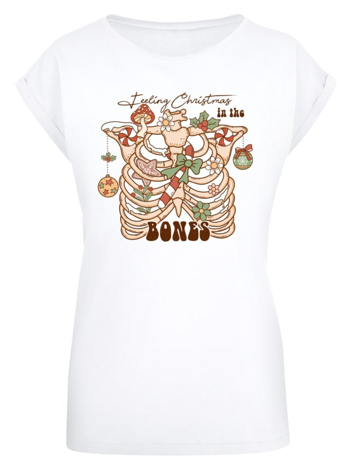 

Футболка F4NT4STIC T-Shirt Feeling Weihnachten, цвет the bonesweiß