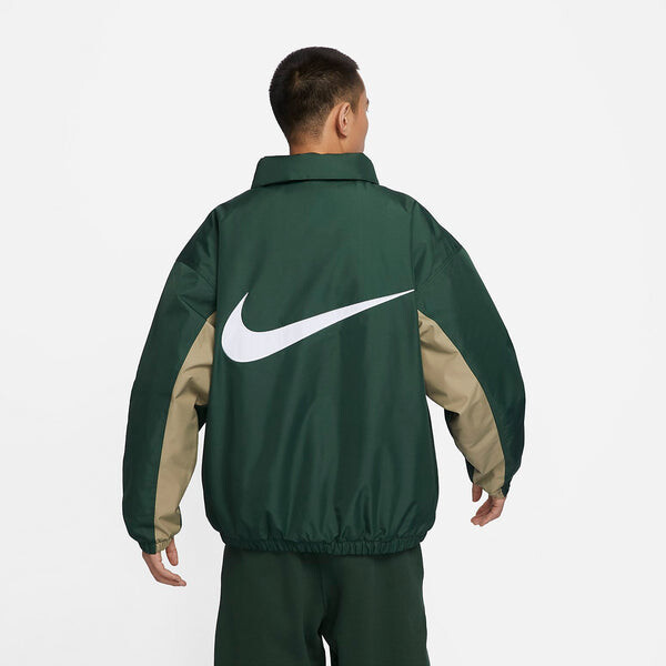 Куртка спортивная одежда соло swoosh пуховик Nike, зеленый — фото 2