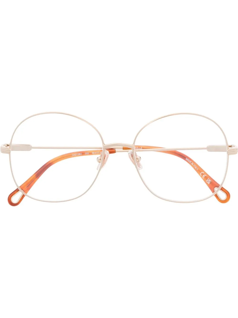 

Очки Benjamine в круглой оправе Chloé Eyewear, золотой