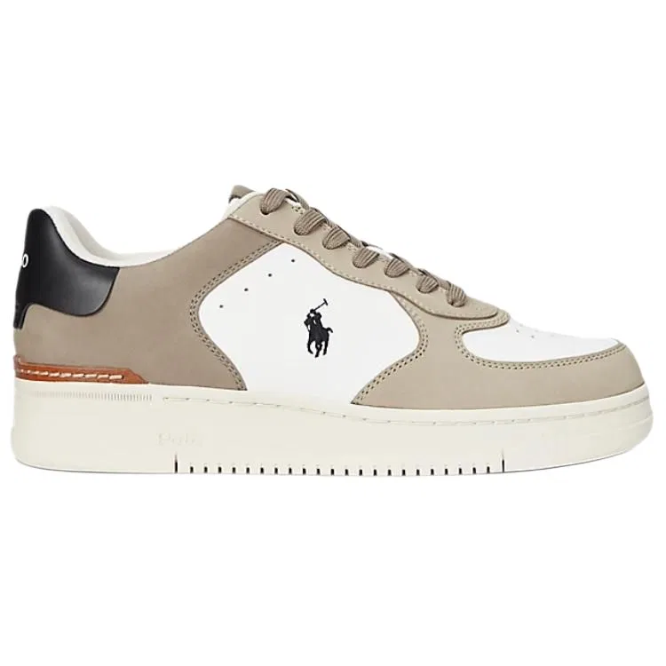 Кеды кожаные низкие Polo Ralph Lauren Masters Court Light Umber — фото 3