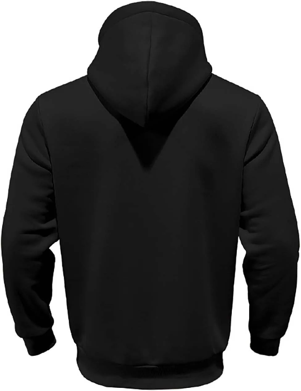 Толстовка с молнией на четверть мужская Casual Comfy Fleece Pullover Loose Fit с капюшоном на шнурке — фото 4