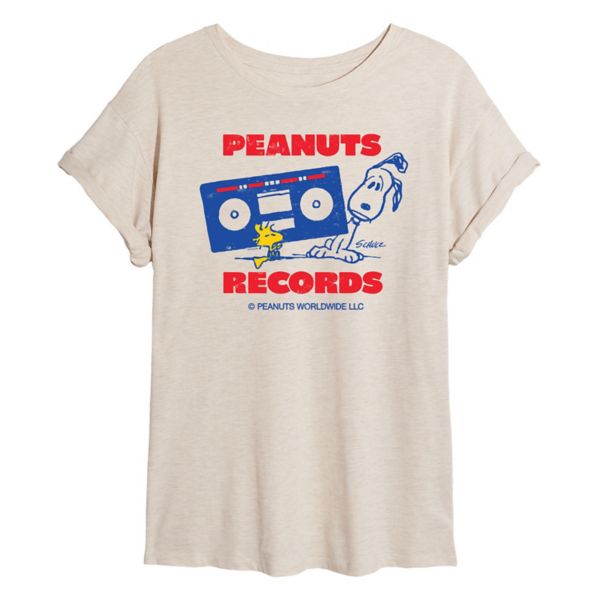 

Футболка Juniors peanuts records stereo oversize Licensed Character, бежевый