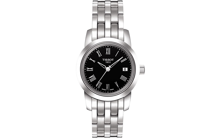 

TISSOT Fantasy Collection кварцевый механизм 30м водонепроницаемость женские часы 28мм черный циферблат